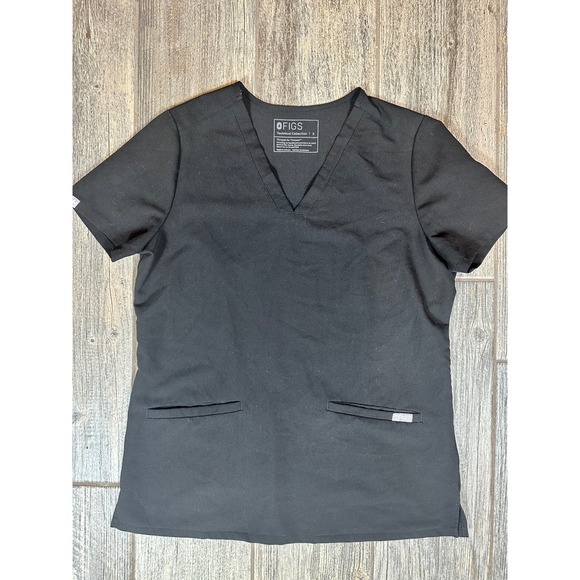 FIGS Casma Scrub Top - Women's Size S - Black Technical Collection - Picture 1 of 9